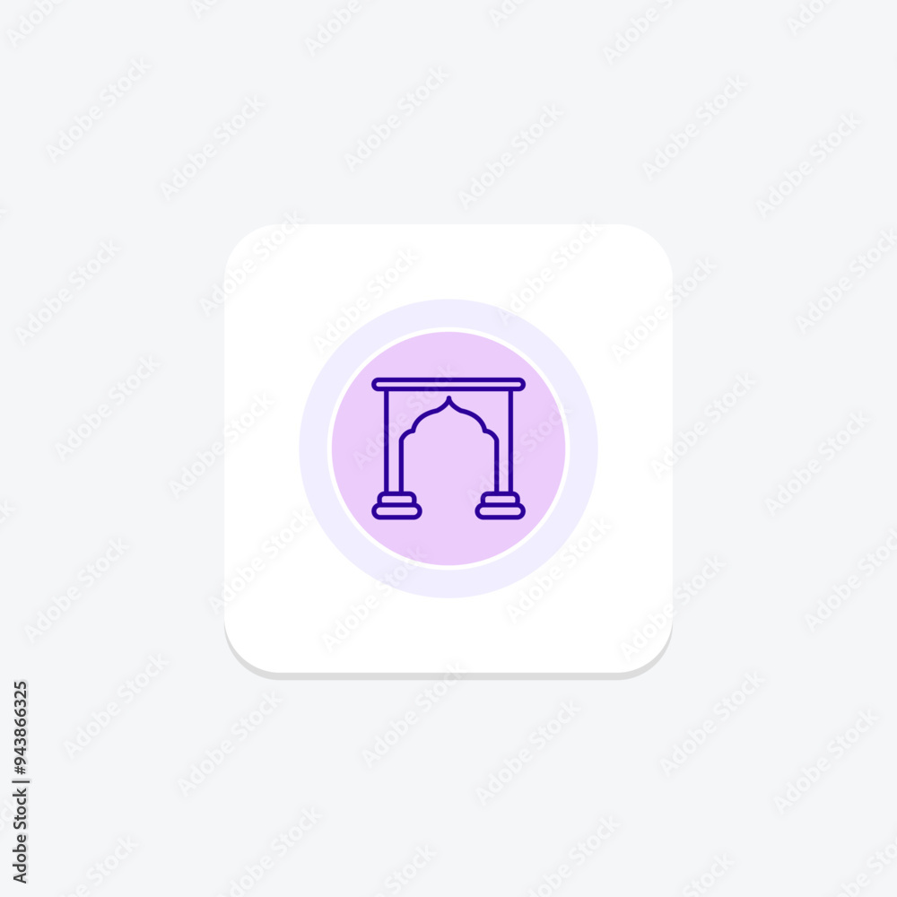 Islamic Door icon, door, architecture, islamic architecture, islamic door architectural feature line icon, editable vector icon, pixel perfect, illustrator ai file Islamic Door icon, door, architecture, islamic architecture, islamic door architectural feature line icon, editable vector icon, pixel perfect, illustrator ai file