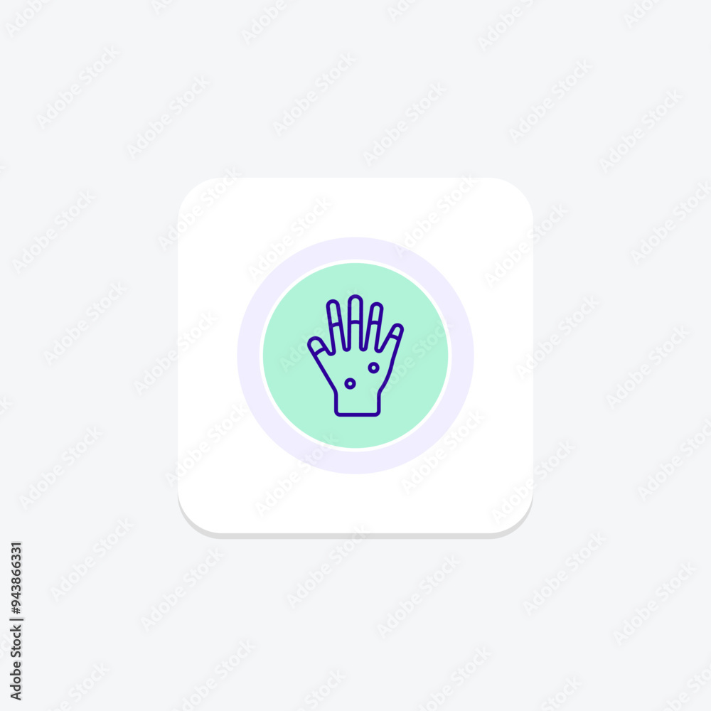 Obraz premium Henna Hands icon, hands, art, henna design, henna hands traditional art line icon, editable vector icon, pixel perfect, illustrator ai file