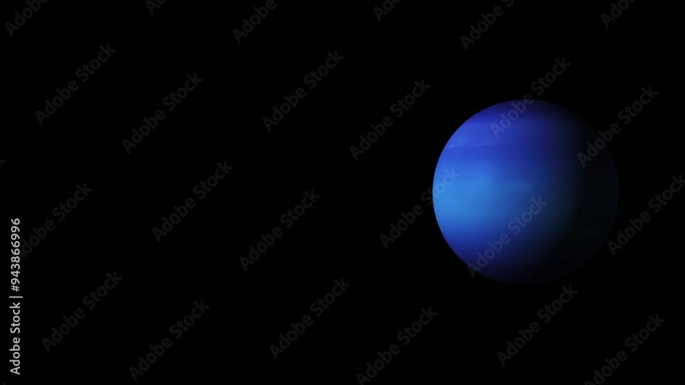 planet neptune in space black screen 4k planet neptune in space black screen 4k