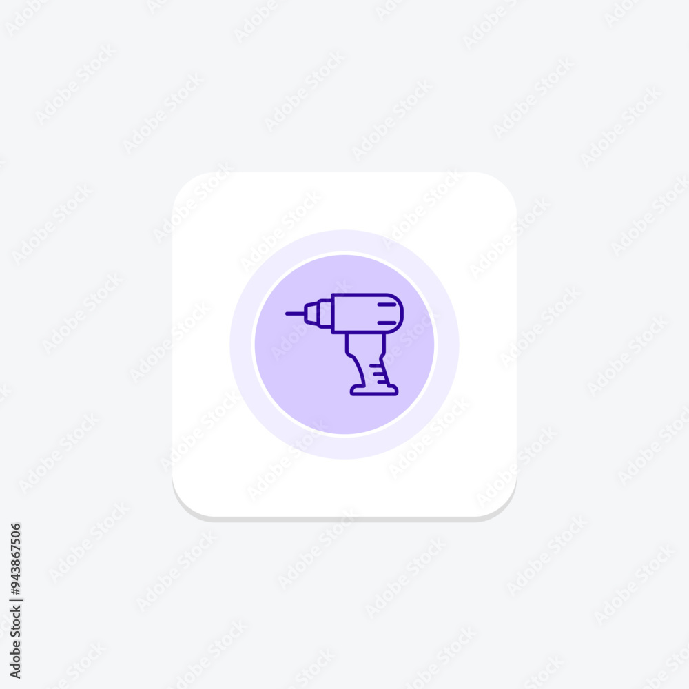 Power Tool Repair line icon , vector, pixel perfect, illustrator file Power Tool Repair line icon , vector, pixel perfect, illustrator file