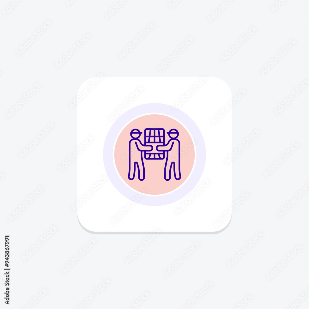 Solar Installation line icon , vector, pixel perfect, illustrator file Solar Installation line icon , vector, pixel perfect, illustrator file