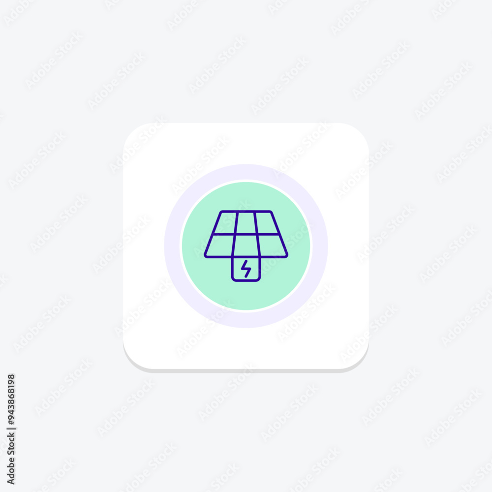 Solar Energy Panel line icon , vector, pixel perfect, illustrator file Solar Energy Panel line icon , vector, pixel perfect, illustrator file