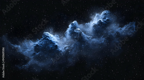 Blue nebula with stars in s...