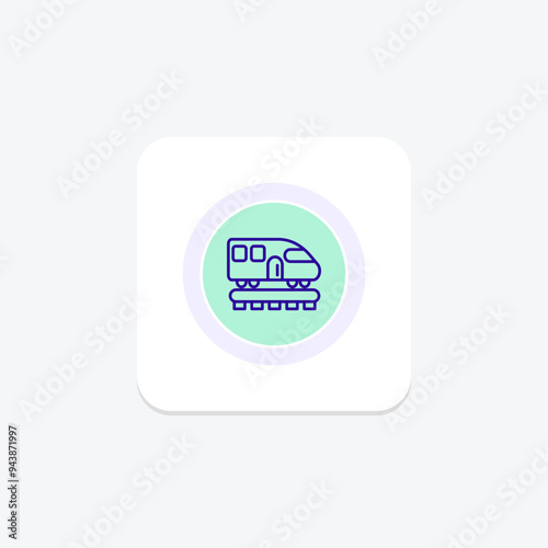 Train icon, trains, railway, railways, rail transport line icon, editable vector icon, pixel perfect, illustrator ai file
