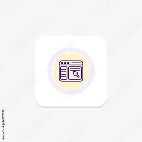 Intuitive Interface icon, interface, design, user, experience line icon, editable vector icon, pixel perfect, illustrator ai file