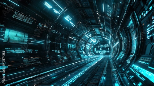 A tunnel of light  often used as a visual metaphor for the transition from life to death.