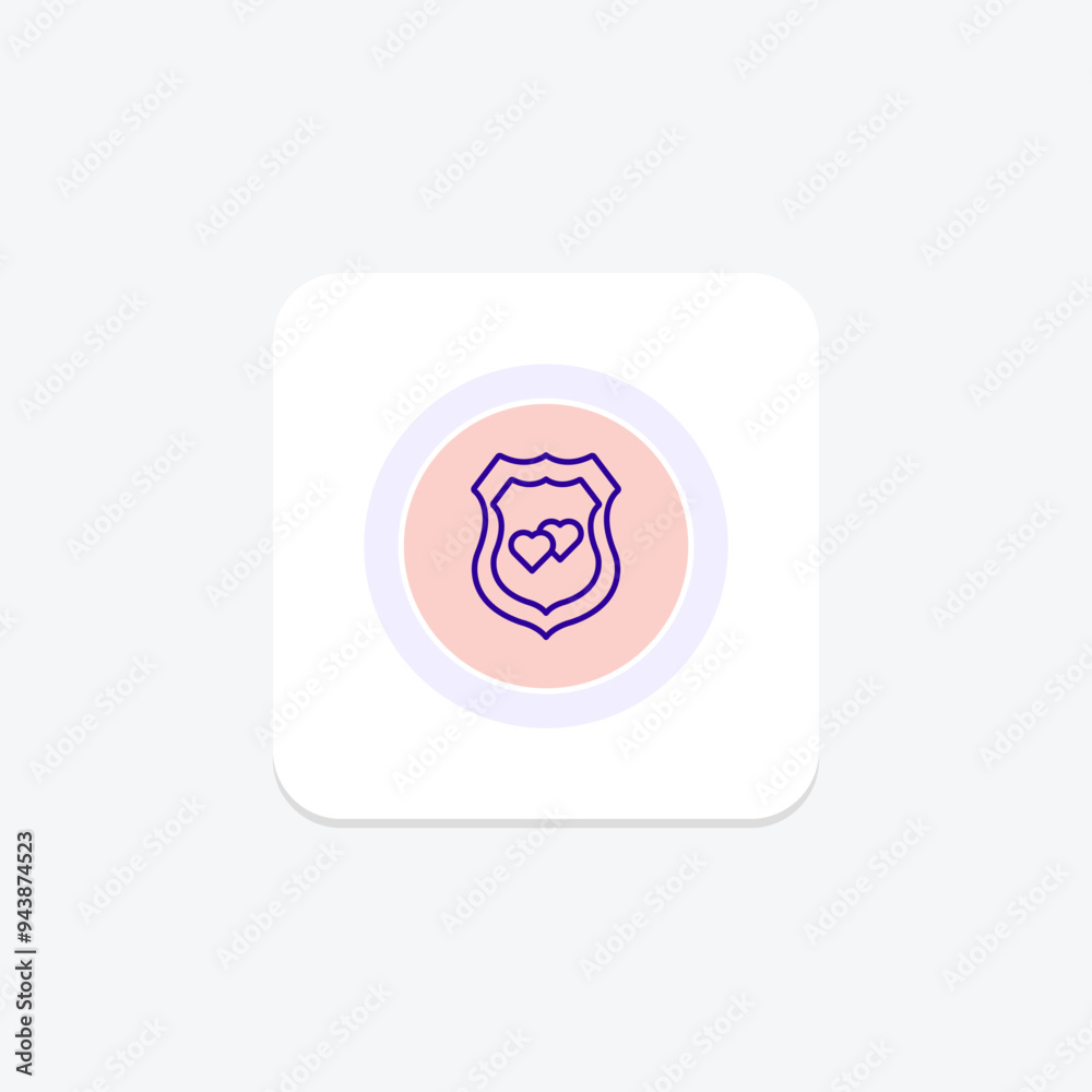 Love Shield icon, shield, love, protection, safety line icon, editable vector icon, pixel perfect, illustrator ai file Love Shield icon, shield, love, protection, safety line icon, editable vector icon, pixel perfect, illustrator ai file