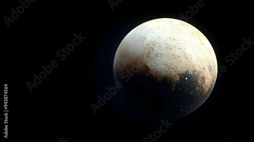 Close-up of a dwarf planet ...