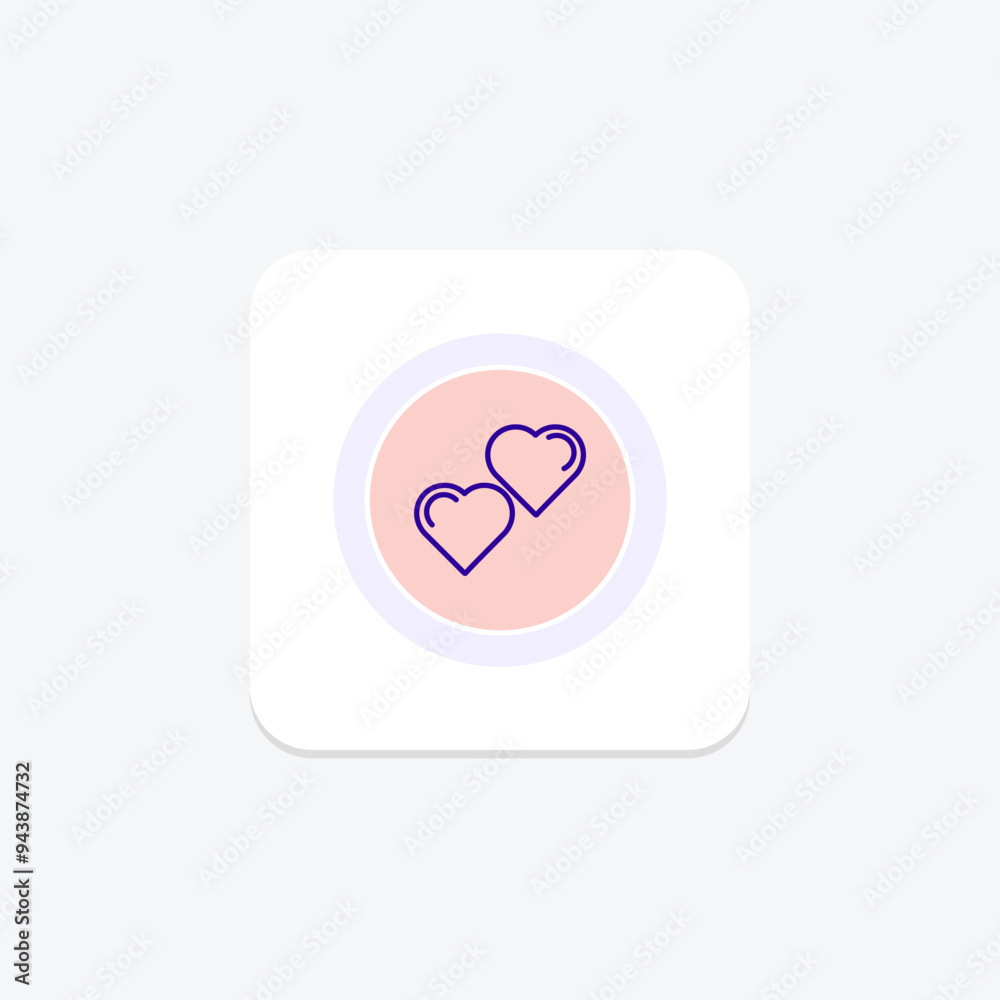 Heart icon, love, romance, symbol, passion line icon, editable vector icon, pixel perfect, illustrator ai file Heart icon, love, romance, symbol, passion line icon, editable vector icon, pixel perfect, illustrator ai file
