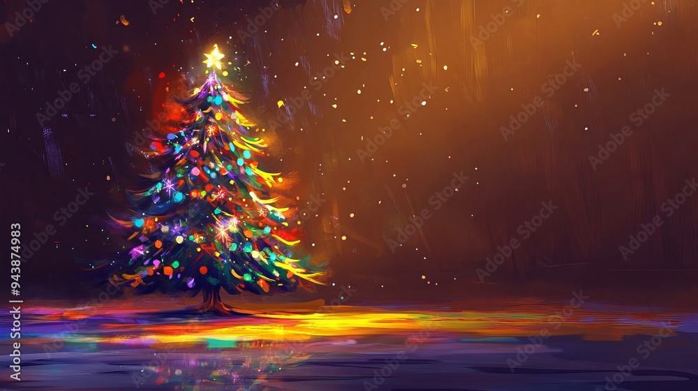 Experience the Magic of a Christmas Forest with Glowing Lights Experience the Magic of a Christmas Forest with Glowing Lights