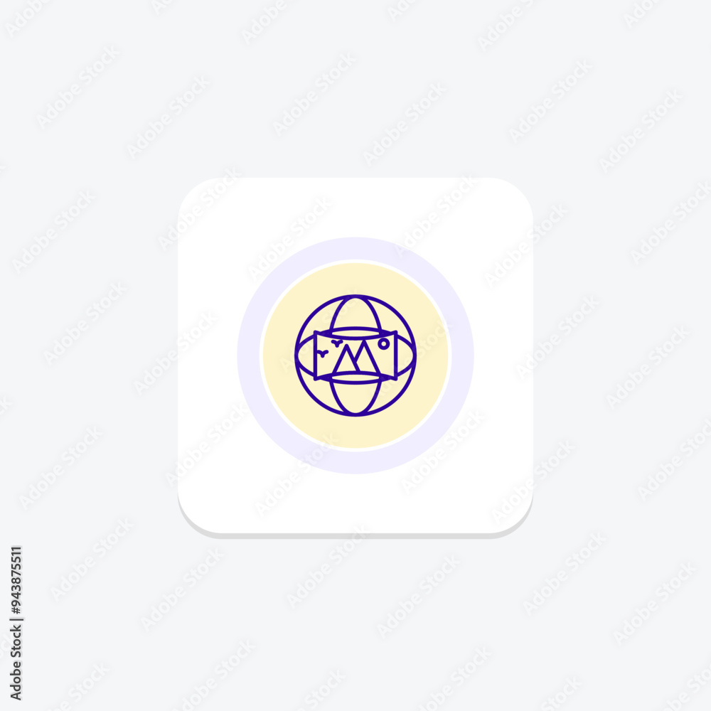 Virtual Reality, Vr purple line icon on a colorful circle, stylish icon, ai illustrator file Virtual Reality, Vr purple line icon on a colorful circle, stylish icon, ai illustrator file