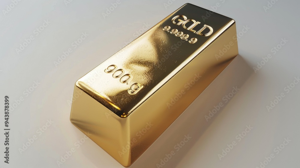 Gold Bar With 999.9 Purity and 900 Gram Weight Gold Bar With 999.9 Purity and 900 Gram Weight