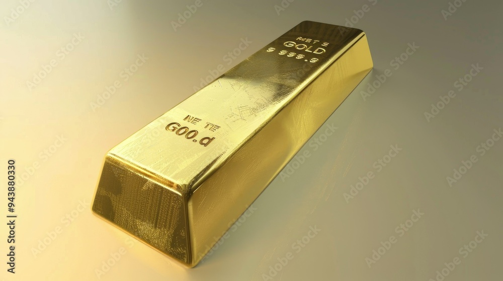 Shiny Gold Bar with Shiny Gold Bar with