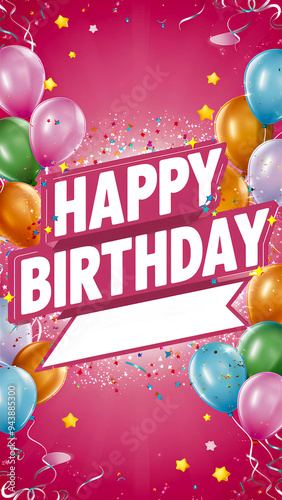 happy birthday design space for text