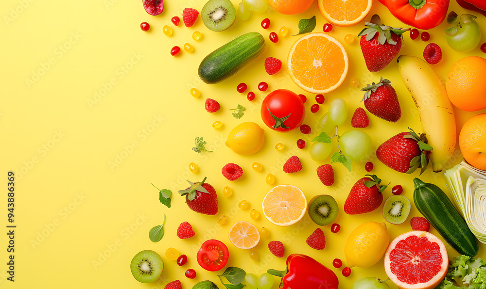 fruits and vegetable herbal concept for background or 2d illustrator cartoon. fruits and vegetable herbal concept for background or 2d illustrator cartoon.