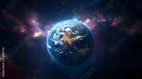 Earth from space with a sta...