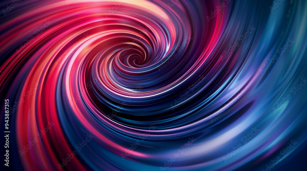 abstract dark background of light with stripes of colorful rays moving from the center.