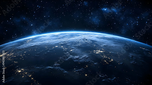 Earth from space with a sta...