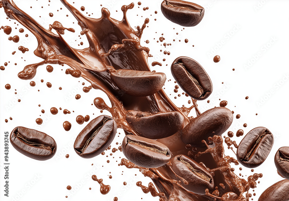 coffee beans and chocolate coffee beans and chocolate