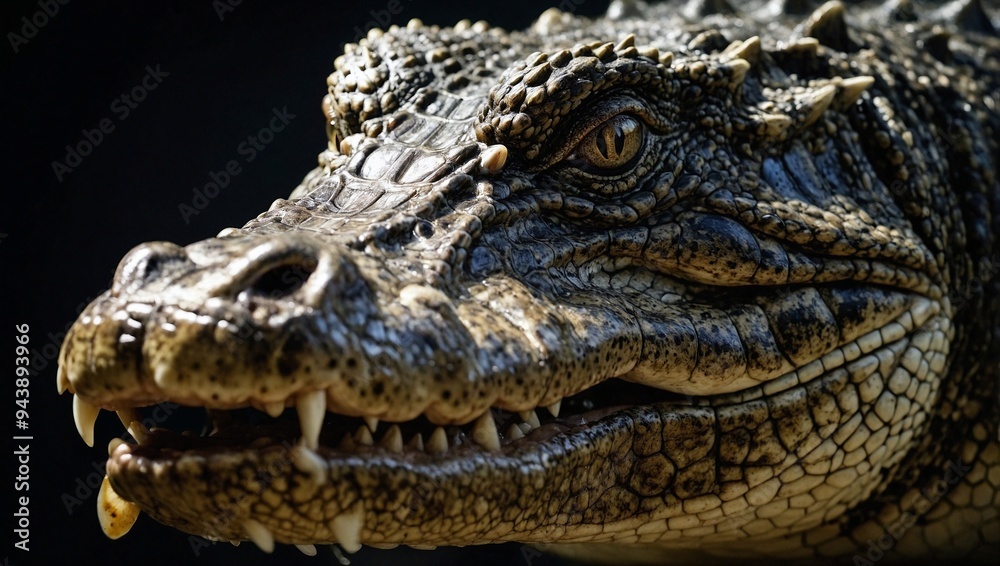 Fototapeta premium close up of a crocodile