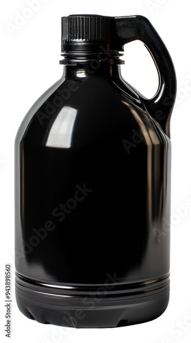 PNG Black plastic jug with handle for liquids photo