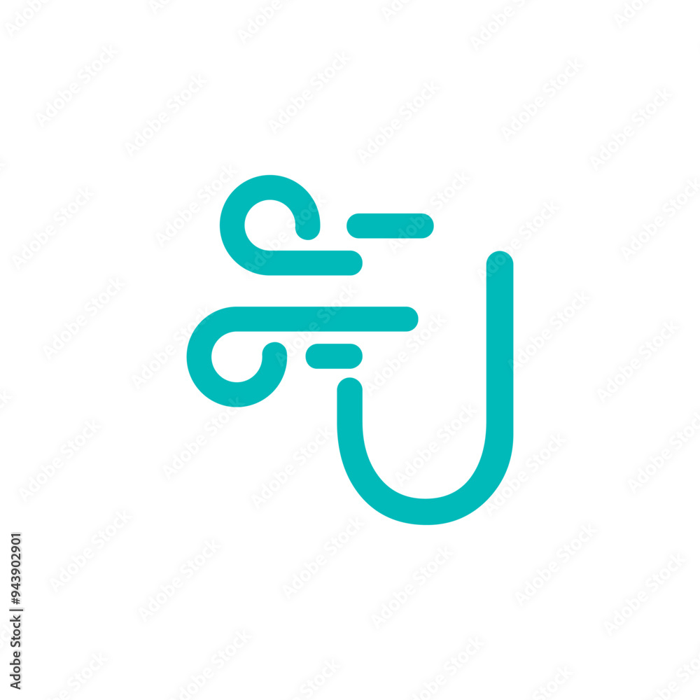 a combination of logos and vectors of wind, with initials, letters, numbers, or alphabets for business and others a combination of logos and vectors of wind, with initials, letters, numbers, or alphabets for business and others