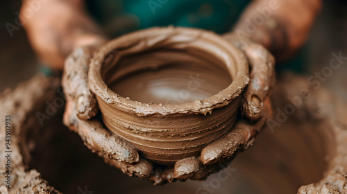 Elderly Engaging Pottery And Ceramics Elde photo