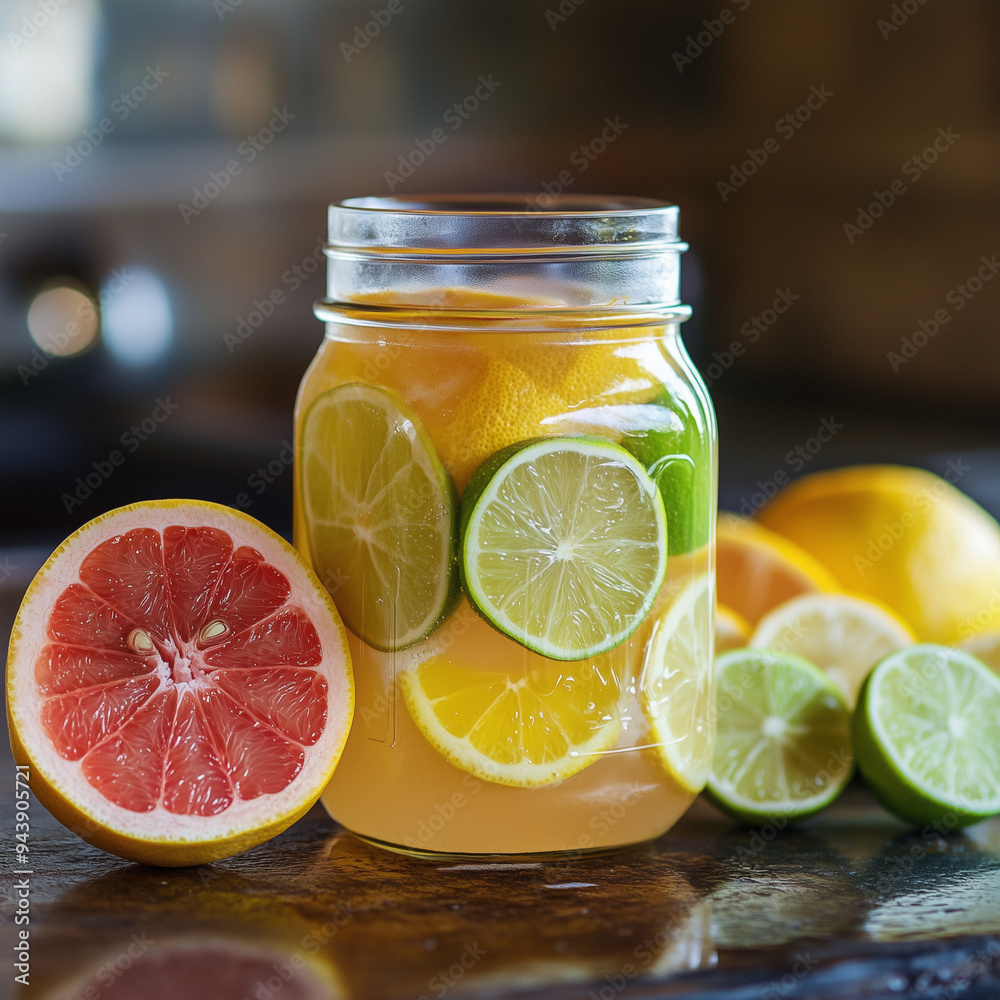 A morning healthy drink for good health with mixed various of fresh fruits juice and blended, for healthy lifestyle A morning healthy drink for good health with mixed various of fresh fruits juice and blended, for healthy lifestyle