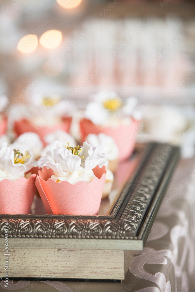 Close-up of Cupcakes at Wedding, Toronto, Ontario, Canada Close-up of Cupcakes at Wedding, Toronto, Ontario, Canada