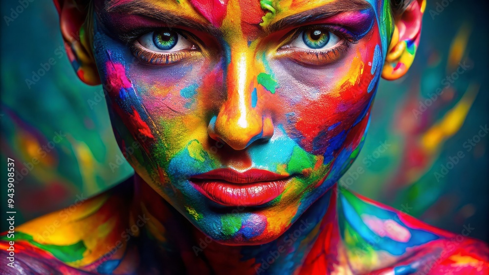 Chromatic Skin Canvas: Bold colors, experimental textures, expressive mood, dermatoscopic shapes and lines Chromatic Skin Canvas: Bold colors, experimental textures, expressive mood, dermatoscopic shapes and lines