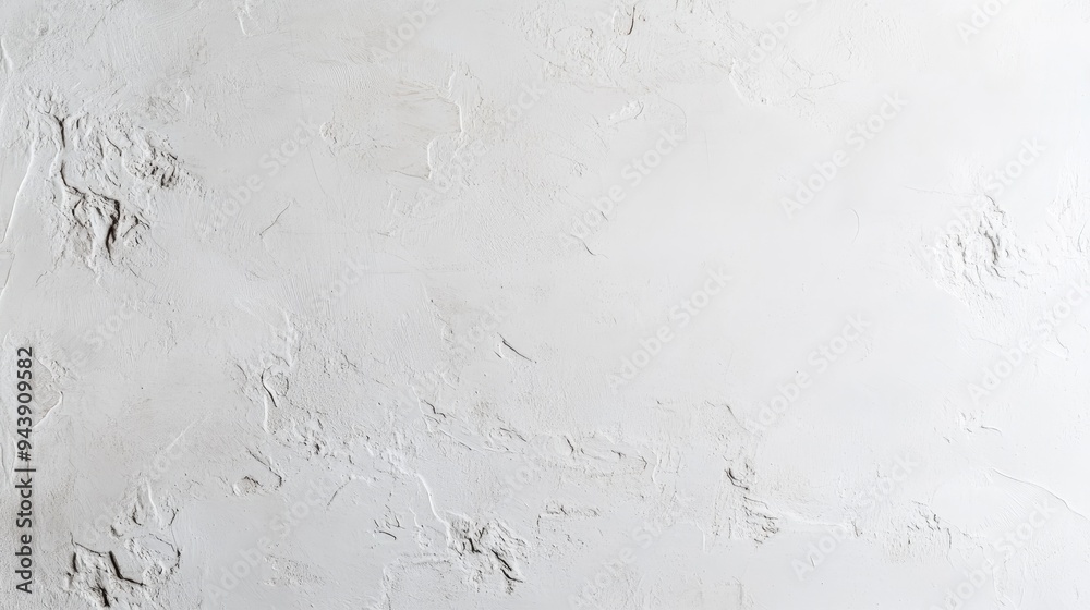 Fototapeta premium Smooth white wall with a soft, even texture, ideal for use as a neutral background in photography or design projects.