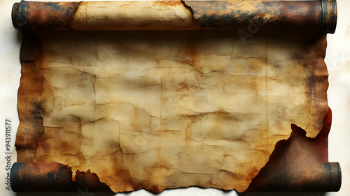 Old vintage parchment scrol...