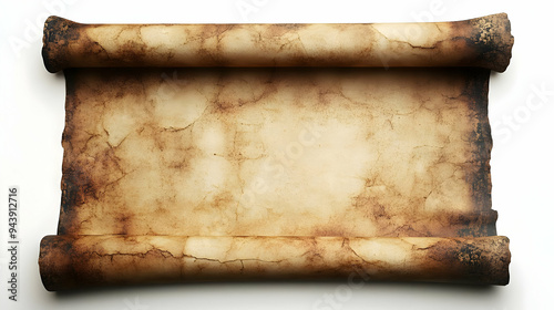 Old, weathered, rolled parc...