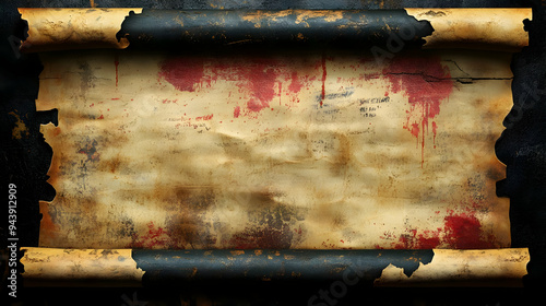 Old, worn, and weathered pa...