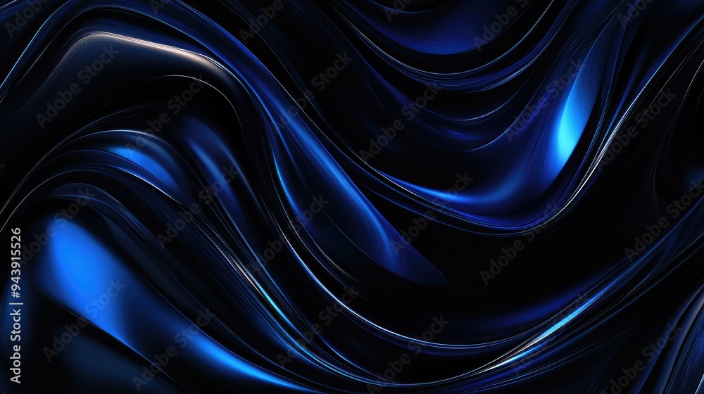 Elegant abstract design with dark night tones and bold blue accents, creating a sleek and modern look. Elegant abstract design with dark night tones and bold blue accents, creating a sleek and modern look.