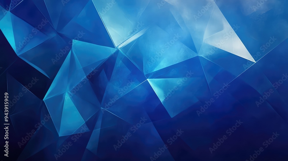Elegant abstract backdrop featuring deep night hues and bright blue geometric shapes. Elegant abstract backdrop featuring deep night hues and bright blue geometric shapes.