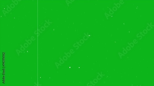 Dust and grain texture animated background. Retro vintage film effect on green screen, Dust and grain overlay with scratches