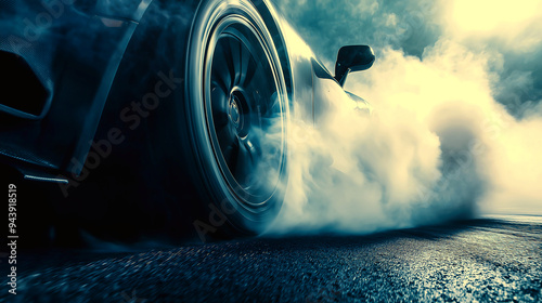 High-Speed Burnout - Power and Performance on the Asphalt photo