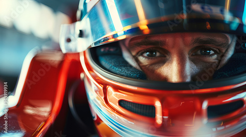 formula one racing driver before start of competi ai genrative photo