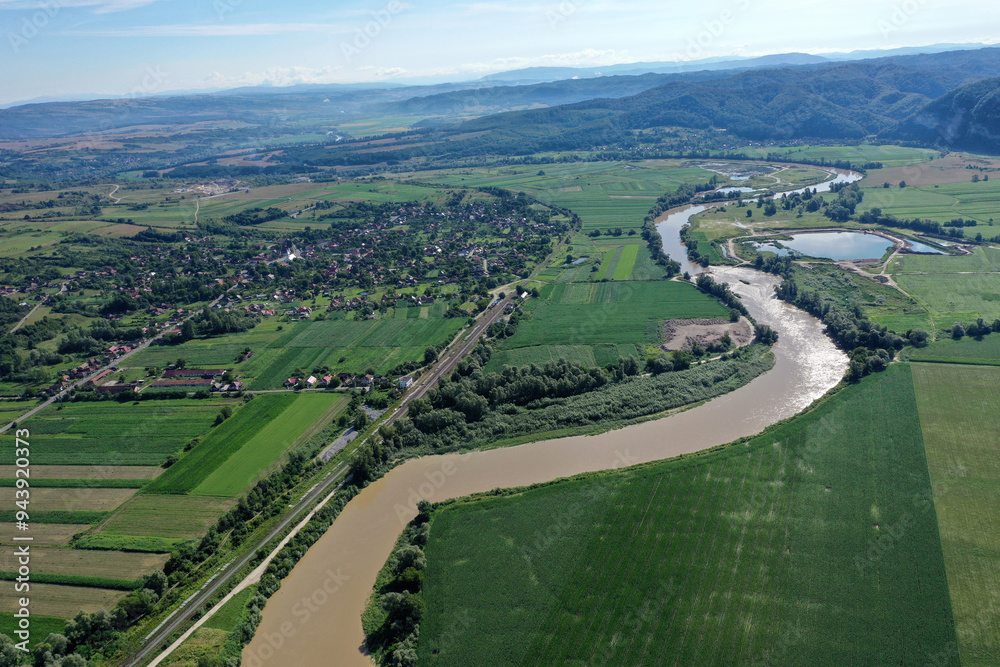 Aerial view of a river Aerial view of a river