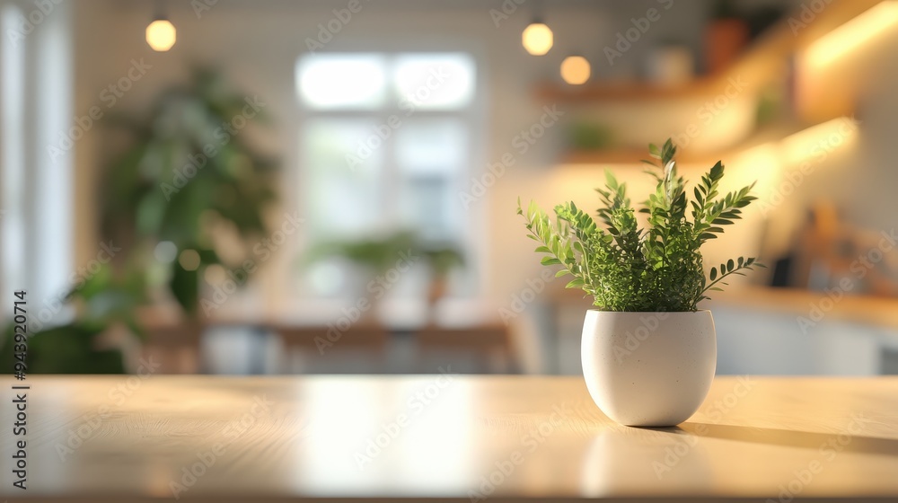 Plant on Table in Home Interior Plant on Table in Home Interior