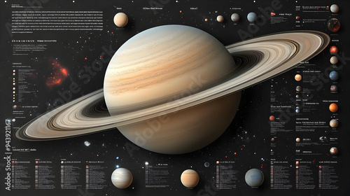 Saturn, the Ringed Planet, ...