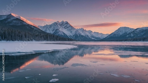 sunrise over the mountains