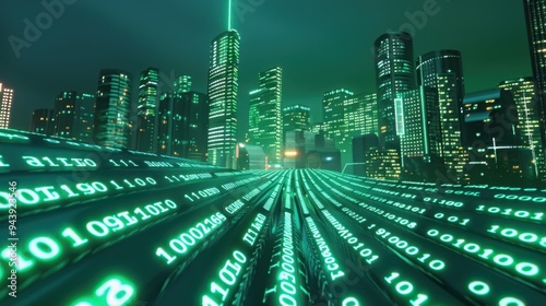 The futuristic data city