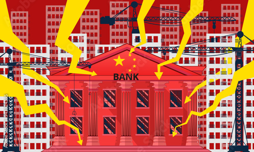 China's Banking System, Chinese property sector crisis, financial crisis, Real Estate slump, stock market decline	
