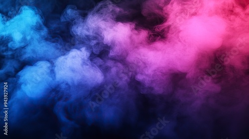 Fog or smoke color isolated transparent special effect. Dramatic smoke fog effect for spooky Halloween background.Smoke on black ink background, generative ai