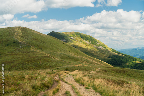 Obraz na płótnie W drodze na Tarnicę, Bieszczady, Polska w salonie