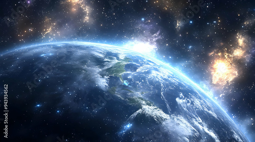 Stunning view of Earth from...