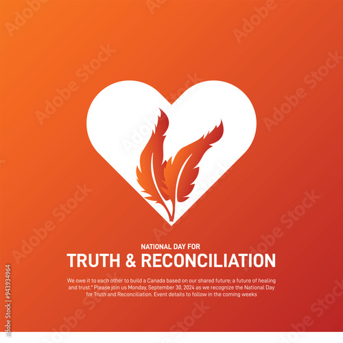 national day for truth and reconciliation. national day for truth and reconciliation creative poster, banner, social media post, background, template, postcard design etc.