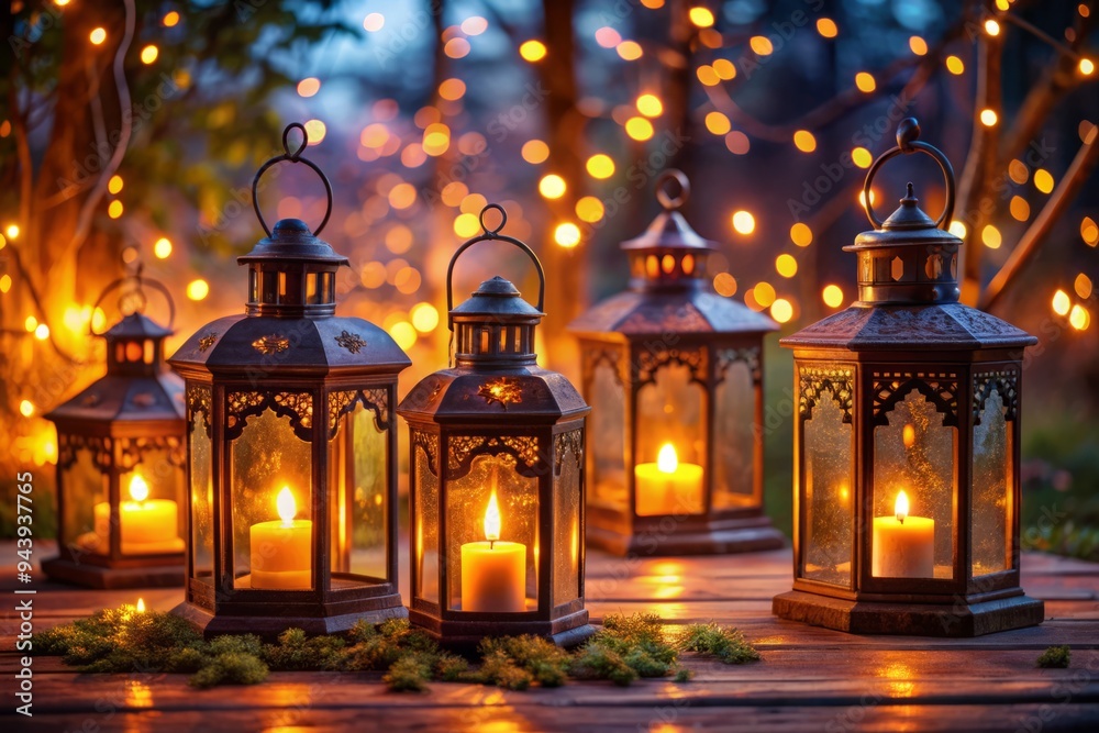 Mystical Lantern Lights: Enchanting, ethereal, flickering flames, warm glow Mystical Lantern Lights: Enchanting, ethereal, flickering flames, warm glow